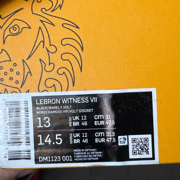 Men’s Nike LeBron Witness VII “Crimson Alligator” - Picture 2 of 8